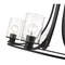 Z-Lite Beckett 5 Light Chandelier, Matte Black And Clear Seedy 492-5MB - alternate 4